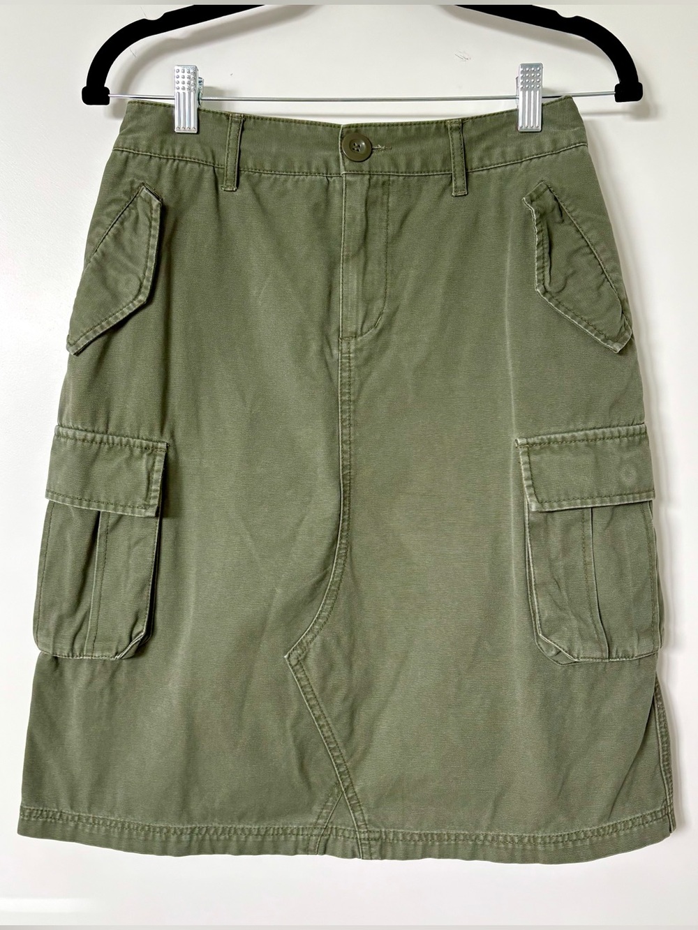 LOWRYS FARM Olive Green Cargo Skirt - JP M US S Utility Y2K Japanese Brand